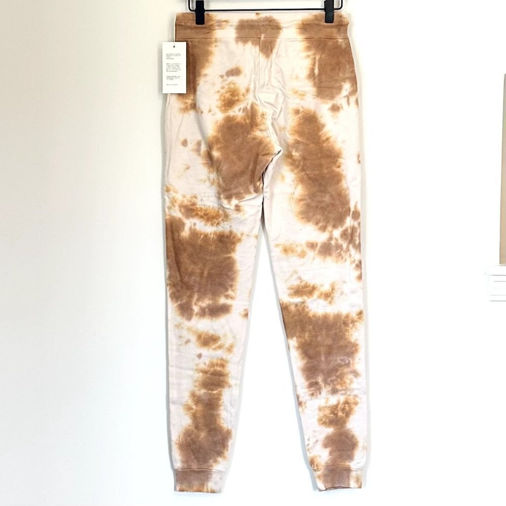 NWT MATE the Label Brown/Tan Tie Dye Organic Terry Classic Jogger - XS - Picture 7 of 7
